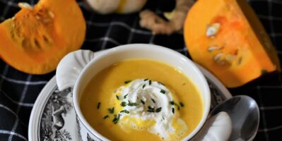 Kürbissuppe mit Kokosmilch und Curry