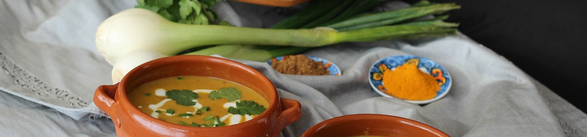 Kürbissuppe mit Kokosmilch und Curry - gesund essen und gesund leben
